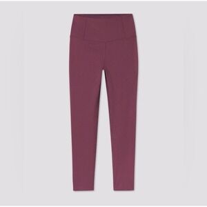 Girlfriend Collective Legging Medium RIB High Rise Pink Goji Stretchy‎ Yoga Gym